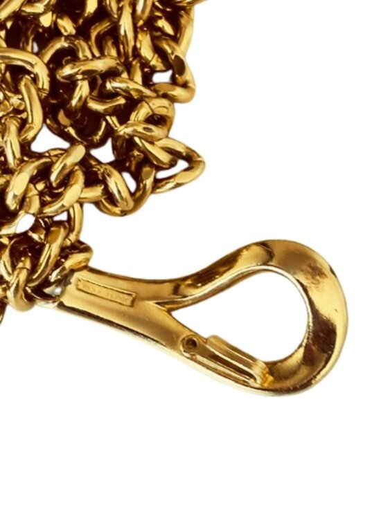 Vintage Jones New York Signed Gold Tone Chunky Chain Belt main image 4